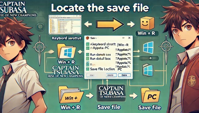 captain tsubasa rise of new champions pc save location