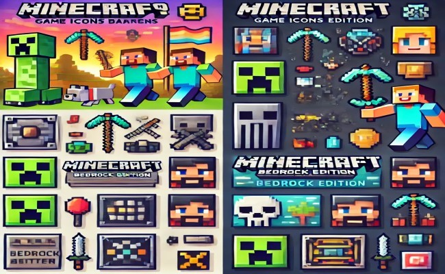 minecraft (2009) game icons banners