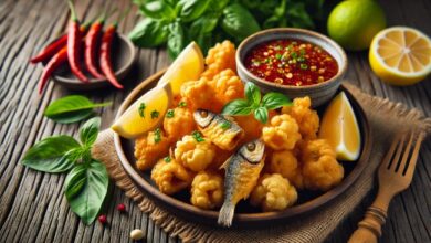 fried fish popcorn