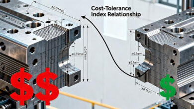 Graph showing the exponential increase in CNC machining cost as tolerances become tighter, highlighting potential savings